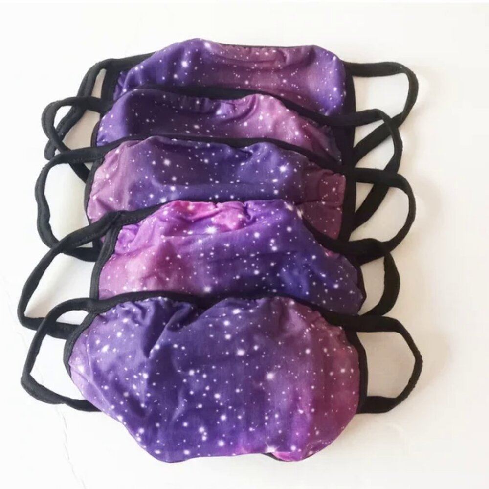 NEW Starry Sky Face Mask Set of 5